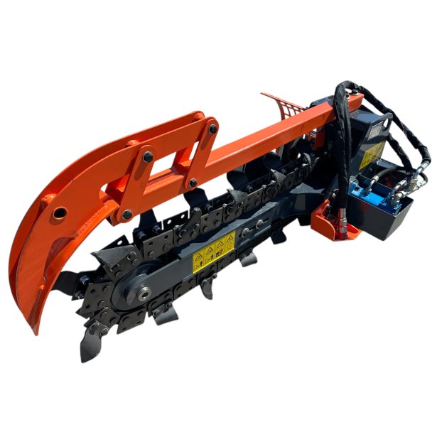 Trancheuse de sol hydraulique TRE 800 H SCD équipements mini chargeur RAPTOR 1300.C superpro