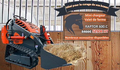 Slide SCD équipements mini chargeur valet de ferme RAPTOR 600 mobile