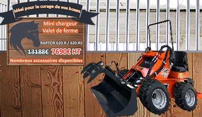 Slide SCD équipements mini chargeur valet de ferme RAPTOR 620 mobile