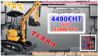 Slide SCD équipements mini pelle TERRA mobile