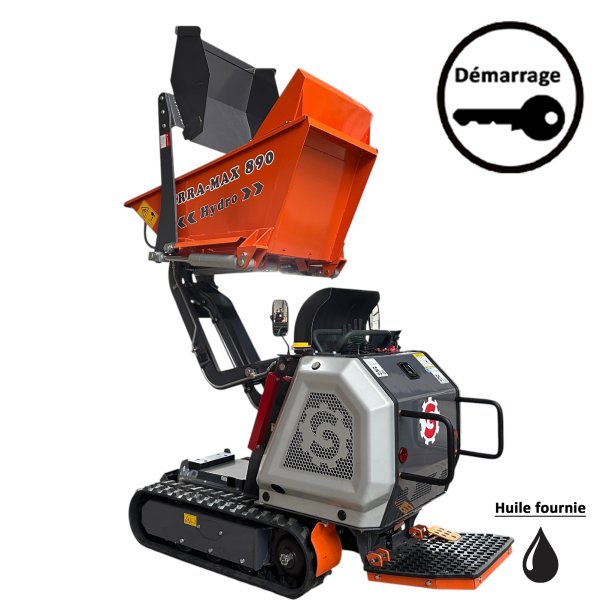 Mini dumper TERRAMAX 890 hydrostatique SCD équipements