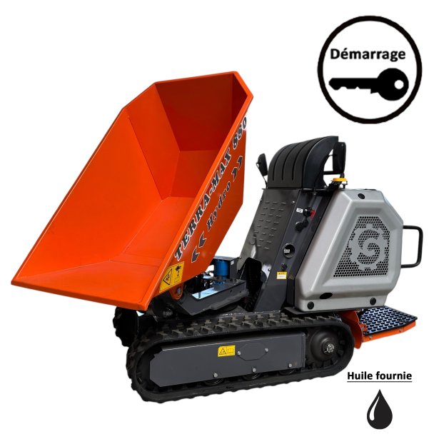 Mini dumper hydrostatique TERRAMAX 880 SCD équipements