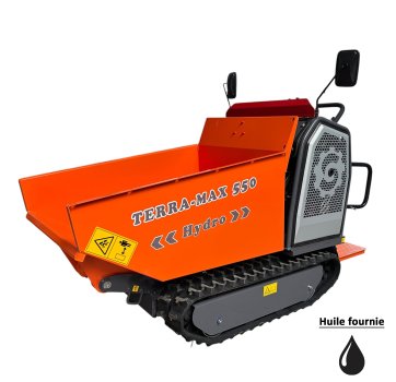 Mini dumper hydrostatique TERRAMAX 550 SCD équipements
