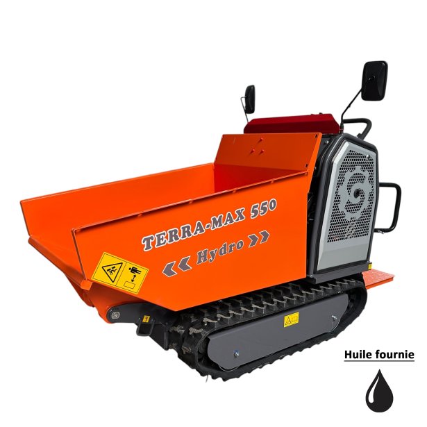 Mini dumper hydrostatique TERRAMAX 550 SCD équipements