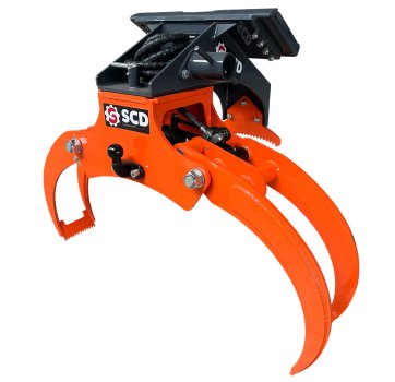 Grappin forestier MaxiGrip MGS 1200 SCD équipements mini chargeur RAPTOR 950.R articulé