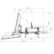 Plan châssis d'élagage AgriDisk 200H avec lamier d'élagage W1400-4 à disques SCD équipements