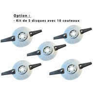 Kit 5disques à couteaux pour taille haies AgriDisk W1700-5